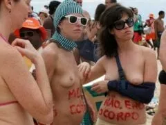 Toplessaço- Mais uma Manifestação do Facebook no RJ Dessa Vez Pela Liberdade da Nudez