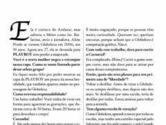 Revista Playboy Fevereiro 2014 - Aline Prado a Ex Globeleza