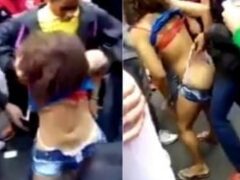 Novinha Muito Safada e Chapada Foi Quase Estuprada Em Baile Funk em Comunidade do RJ