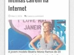 Caiu na Net Pornô Amador da Modelo Portuguesa Beatriz Moniz Moradora do Rio de Janeiro - RJ se Masturbando Gostoso