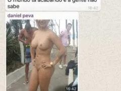 A Atriz Pornô Nicolle Bittencourt Grava Filme de Sexo no Posto 10 do Recreio - RJ e Cinegrafista Amador Filma do Seu Celular