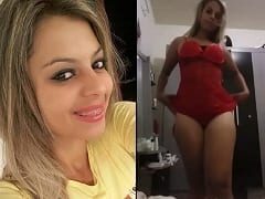 Frentista Gostosa do Posto Gentil de Ubá – MG Cai na Net ao se Exibir Nua e se Masturbar em Vídeo Íntimo Que Enviou Pro Ex