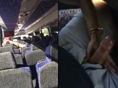 Dentro de um Ônibus de Viagem o Malandro Colocou Sua Putinha Pra Fazer um Boquete e Gravou um Vídeo Amador Bem Audacioso – Caiu na Net