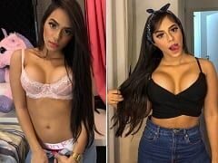 Mirella e Mariely Santos as Gêmeas Lacração Rebolaram Gostoso Usando Uma Roupa de Oncinha Exibindo Suas Bundas Deliciosas