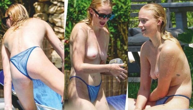 Sophie Turner A Sansa De Game Of Thrones Foi Flagrada Fazendo Topless No Verão De Ibiza