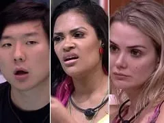 BBB20: Pyong Lee Perde a Linha e Assedia Flayslane Passando a Mão na Bunda Dela e Tenta Beijar a Marcela Forçadamente