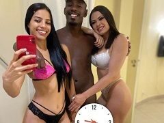 Marcela deliciosa encontrou com casal no motel e fez ménage