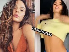 Isis Valverde atriz deliciosa pagando peitinho no Tik Tok