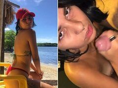 Lyvia Rodrigues novinha tatuada mamando com talento