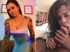 Keisha Grey ninfeta deliciosa atendeu o celular enquanto mamava