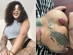 Maynara Anjos tatuada rebolou com o cu na piroca