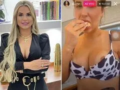 Bezzera Xvideo - Dra. Deolane Bezerra pagou peitinho no meio de uma live - Videos Porno  Carioca