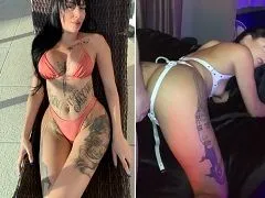 Hubneer carioca deliciosa fodeu com consolo enfiado no cu