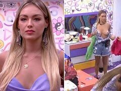 BBB22: Bárbara Heck pagou um belo peitinho