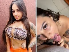 Bruna Fermmiano novinha sensacional fazendo um boquete gostoso