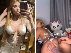 Rakel Silva ninfeta de 18 aninhos pediu pro namorado colar um plug anal no seu rabo