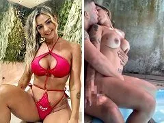 Samara Andrade morena deliciosa fodendo na piscina