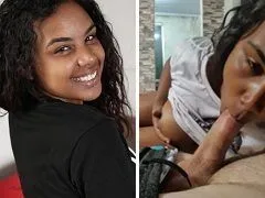 Agata mulata novinha deliciosa mamando e dando a bucetinha de quatro