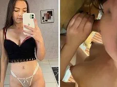 Tatiane Primor novinha deliciosa mamou e deu uma sentada gostosa no amigo