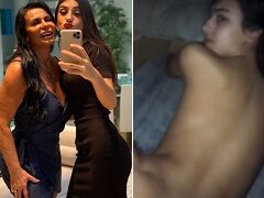 Bia Miranda neta da Gretchen de 18 aninhos caiu na net fodendo de quatro