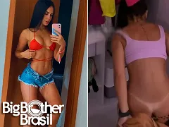 BBB23: Larissa Santos mostrou sua bunda sem calcinha