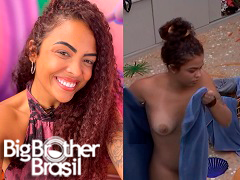 BBB23: Paula Freitas nua pagou peitinho pela última vez no programa