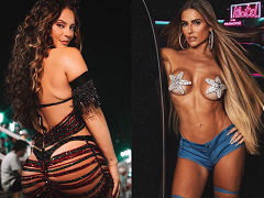 Paolla Oliveira e Deborah Secco famosas peladas no carnaval 2023