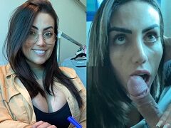 Daniela Buenno chupando pau do parceiro em um sexo oral molhado