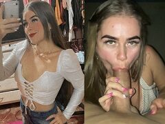 Mariana Graziela mamando com muito talento o amigo em vídeo caseiro