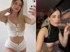 Julia Beatriz fazendo boquete bem babado no namorado em vídeo amador