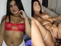 Novinha Thayna fodendo e mamando até ganhar muito leite no rosto