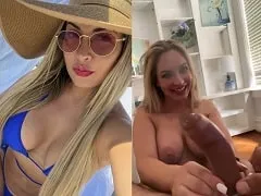 Iara Ferreira mamando e dando uma sentada gostosa na piroca do amigo