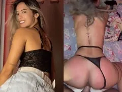 Larissa Escobar transando de quatro com namorado em um vídeo caseiro