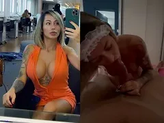 Bia Dominguez fazendo boquete em homem casado