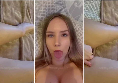 Puta loira bem gostosinha de Balneário Camboriú toda molhada tocando siririca