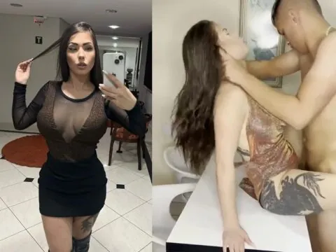 Tatuada MC Mayara dando a buceta de frente pro dotado