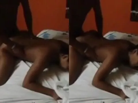 Dupla penetração com morena safada no motel até gozar