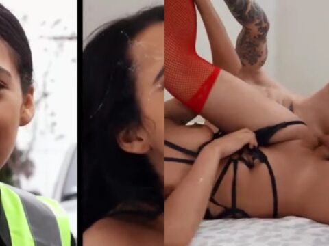Morena bucetuda empinada levando pauzão torando de quatro