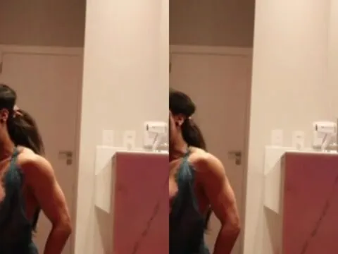 Safada dando boquete gostoso no cunhado de surpresa