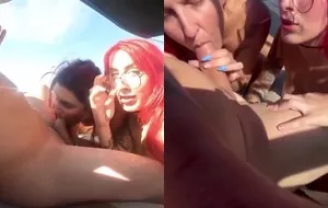 Duas amigas fogosas se entregam a uma suruba intensa na lancha