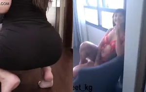Morena tatuada se exibindo pelada no carro até chegar na casa do macho