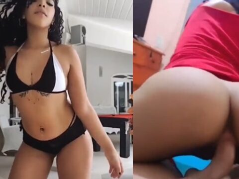 Putinha do tik tok exibindo o seu corpinho sensual e transando