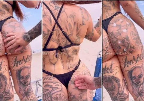 Homem safado passando protetor solar na sua mulher gostosa