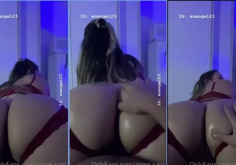 Vadia da bunda gigantesca quicando de costas na madeira do homem