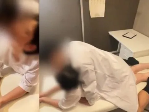Buceta carnuda arrombada por médico safado até gemer alto