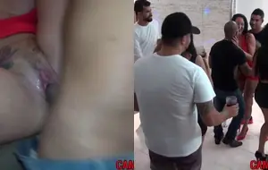Safadas gostosas transando sem limites em festa particular até gozar muito