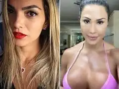 Camila Costa deliciosa ensinando Juliana Santos a fazer sexo anal em live e falando várias putarias ao lado dos maridos