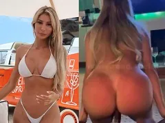 Loira peituda patricinha de 21 anos dando gostoso pra negão funcionario do namorado rico