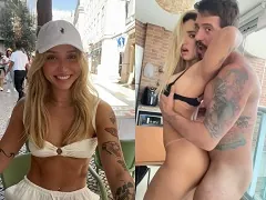 Video porno caseiro com loira rabuda de Santos deixando amigo do marido lhe foder até em cima da mesa