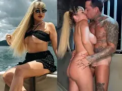 Vídeo porno brasileiro com loirinha rabuda fodendo na garagem